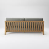 ソファ本体木製フレーム　綿麻バスケット織カバー