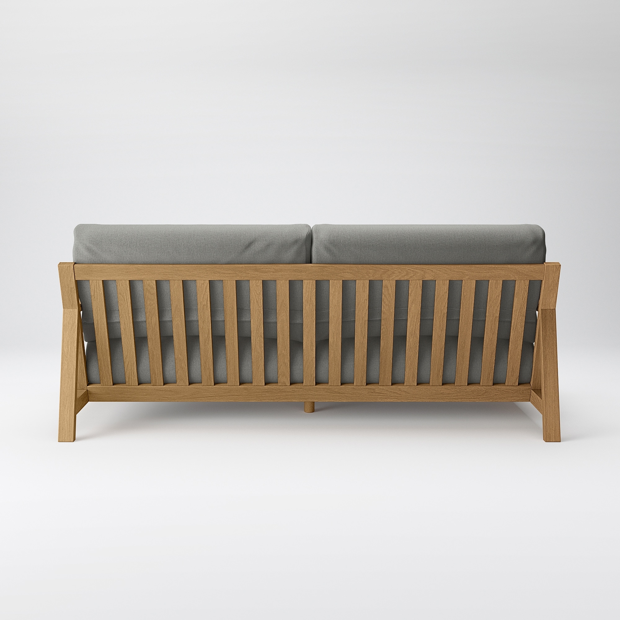 ソファ本体木製フレーム　綿麻バスケット織カバー