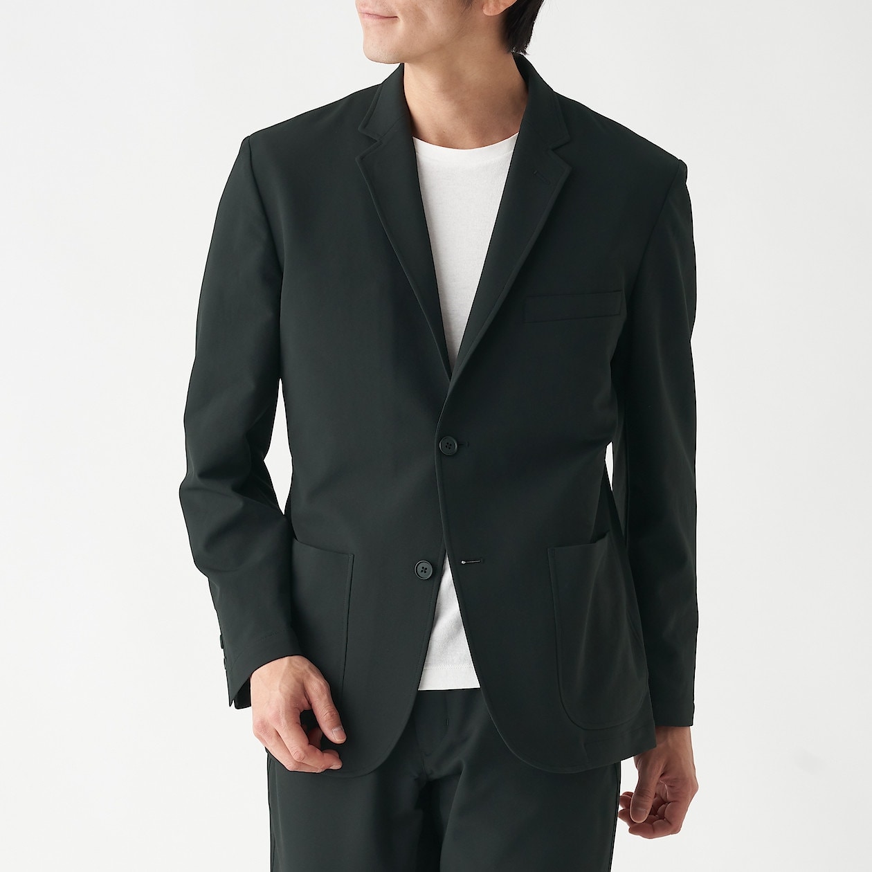 縦横ストレッチ 乾きやすいジャケット 紳士ｓ 黒 ジャケット コート 紳士 メンズ 通販 無印良品