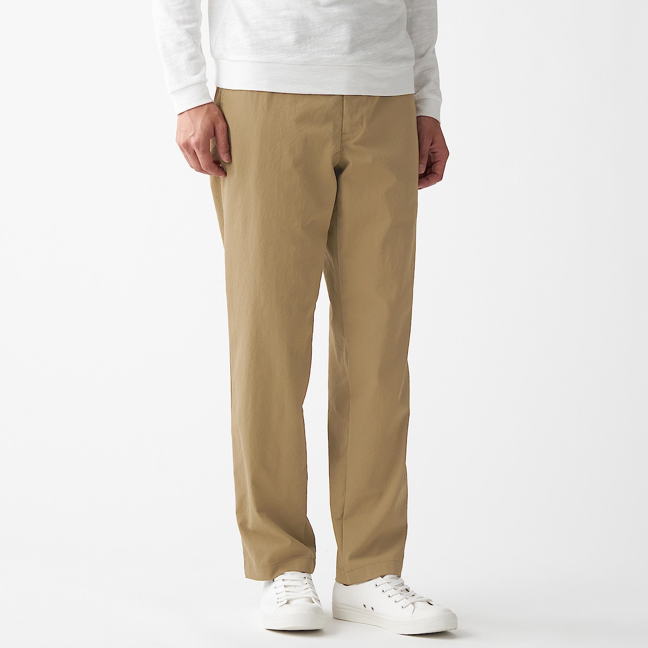 撥水 ストレッチチノテーパードパンツ 紳士ｘｘｌ ダークベージュ 通販 無印良品
