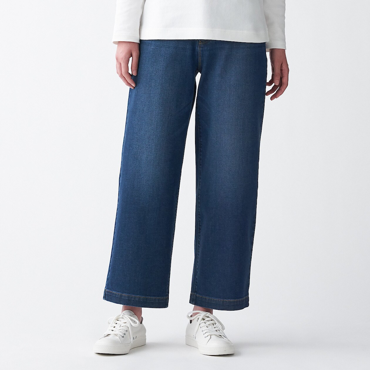 縦横ストレッチデニムワイドパンツ 婦人ｓ インディゴブルー パンツ 婦人 レディース 通販 無印良品