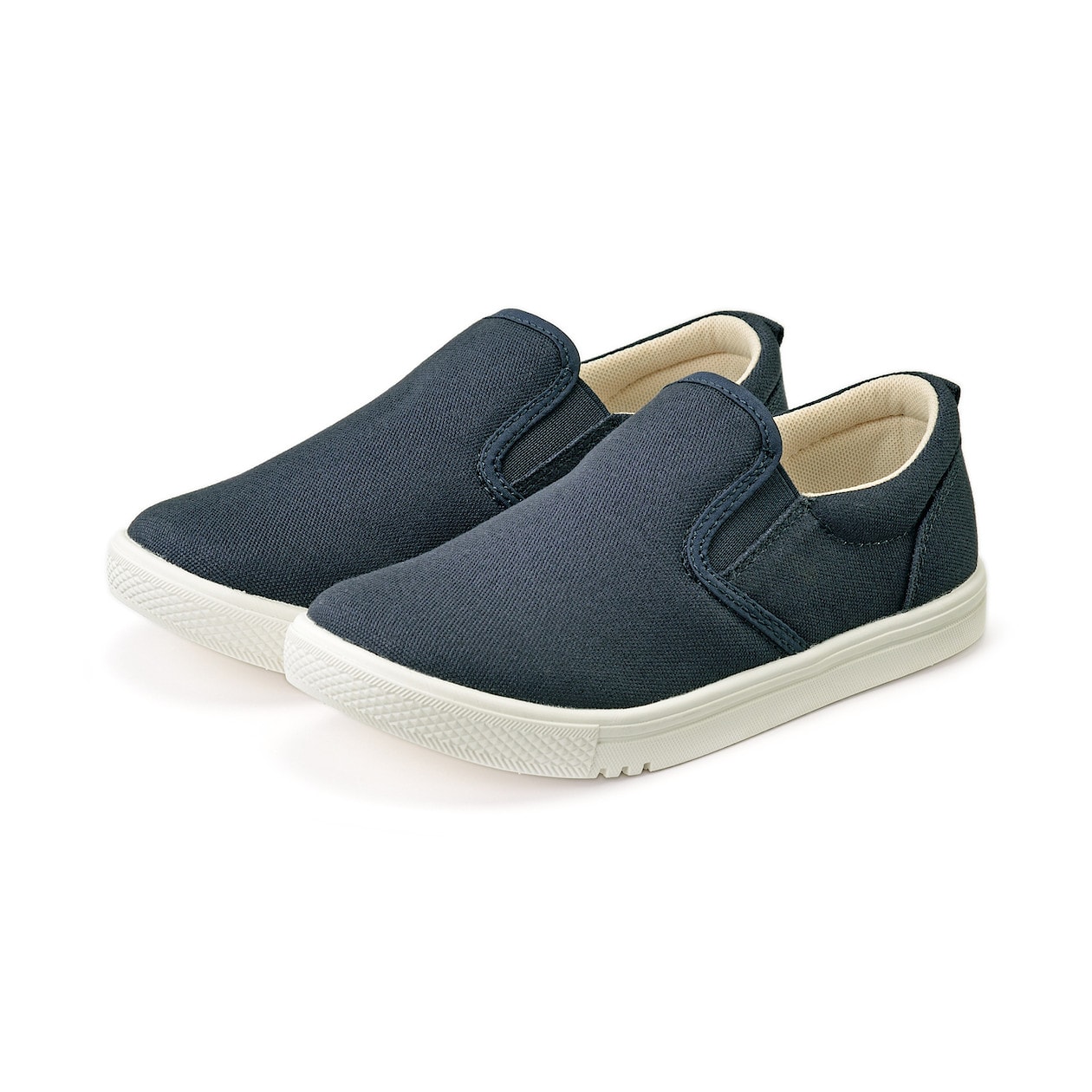 軽量撥水スリッポンスニーカー キッズ キッズ１６ｃｍ ネイビー キッズ雑貨 通販 無印良品