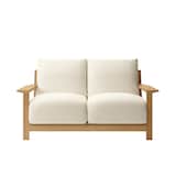 ソファ本体木製フレーム　洗いざらし綿帆布カバー