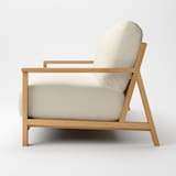 ソファ本体木製フレーム　洗いざらし綿帆布カバー