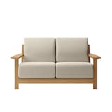 ソファ本体木製フレーム　洗いざらし綿帆布カバー