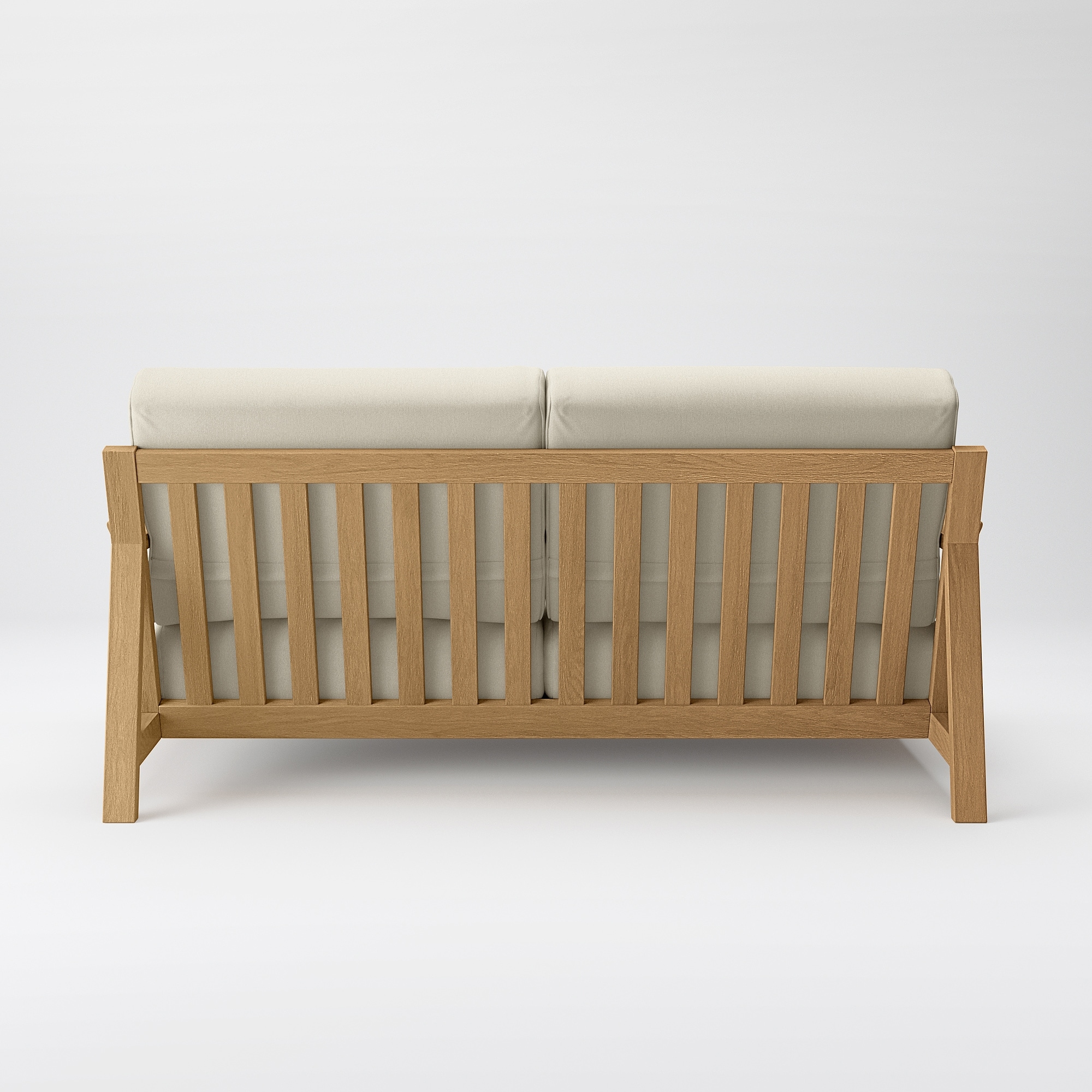 ソファ本体木製フレーム　洗いざらし綿帆布カバー