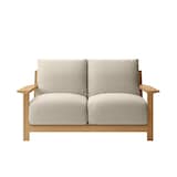 ソファ本体木製フレーム　洗いざらし綿帆布カバー