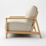 ソファ本体木製フレーム　洗いざらし綿帆布カバー