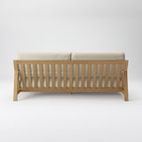 ソファ本体木製フレーム　洗いざらし綿帆布カバー