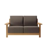 ソファ本体木製フレーム　洗いざらし綿帆布カバー