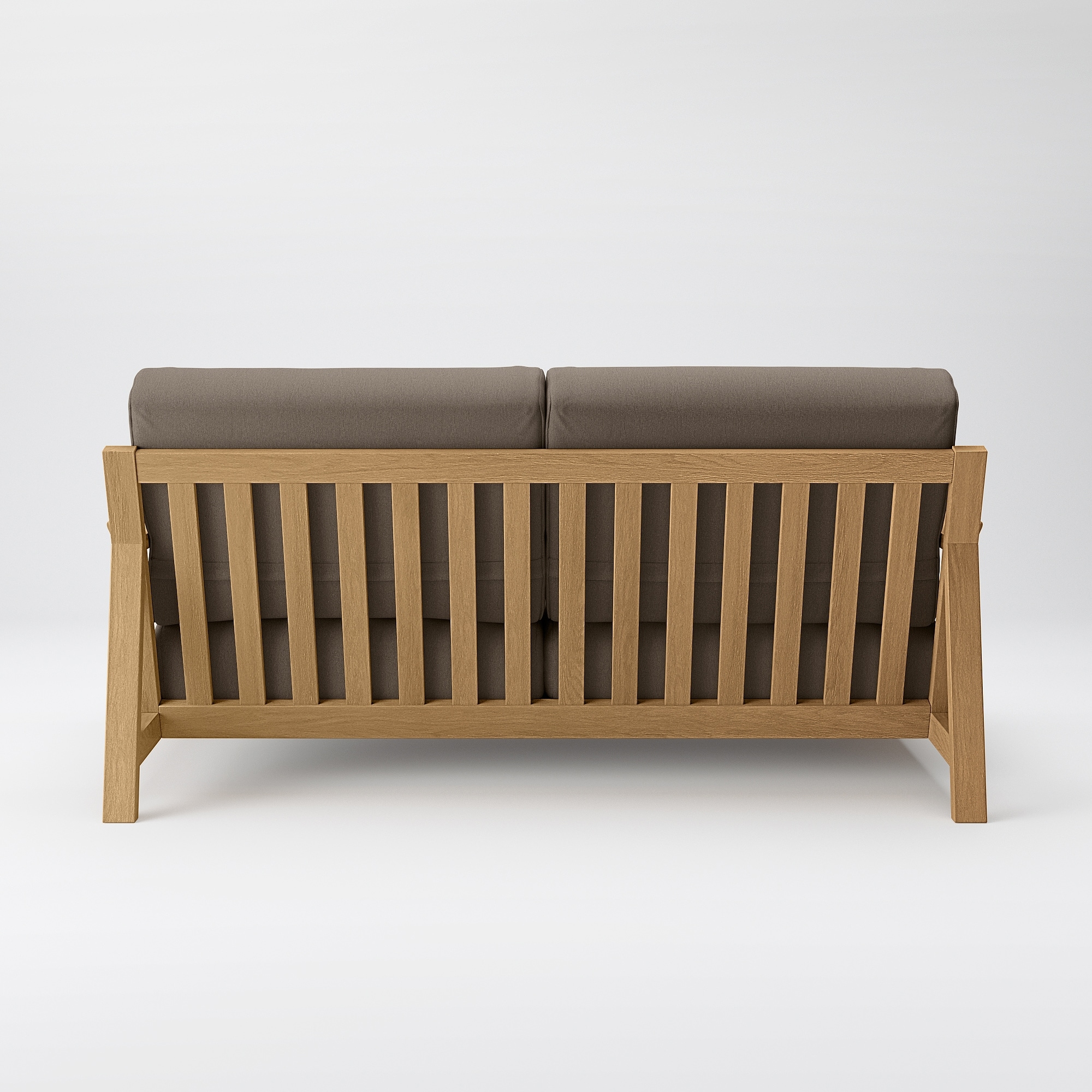 ソファ本体木製フレーム　洗いざらし綿帆布カバー