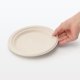 バガスと竹パルプ　プレート　小