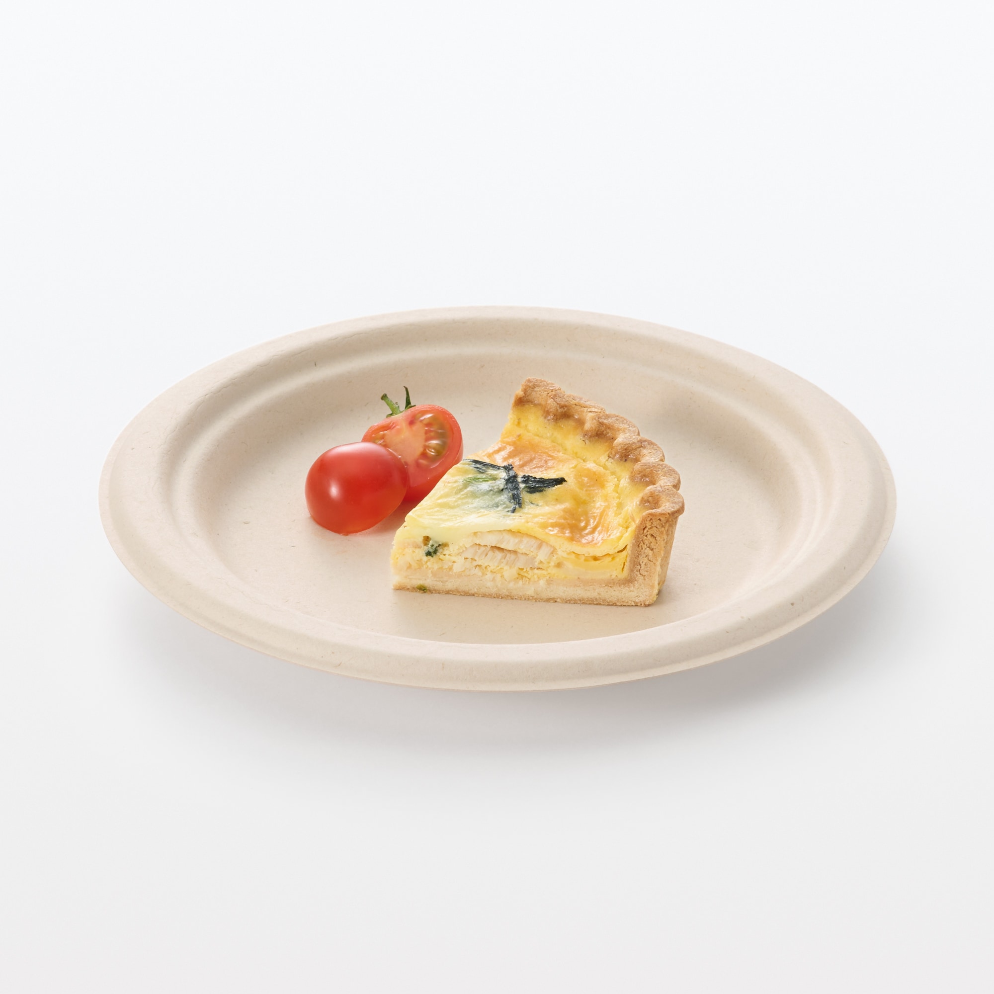 バガスと竹パルプ　プレート　小