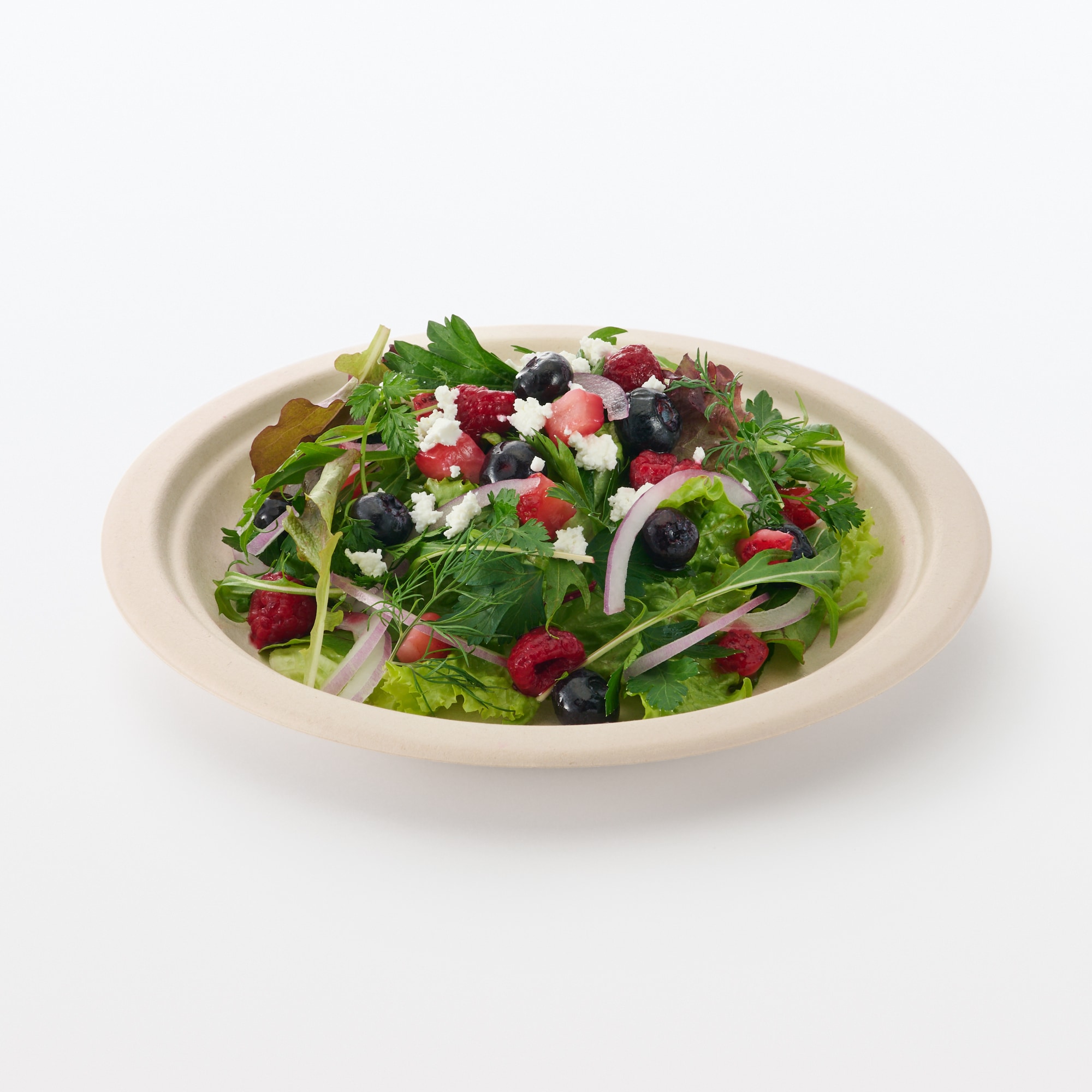 バガスと竹パルプ　プレート　大