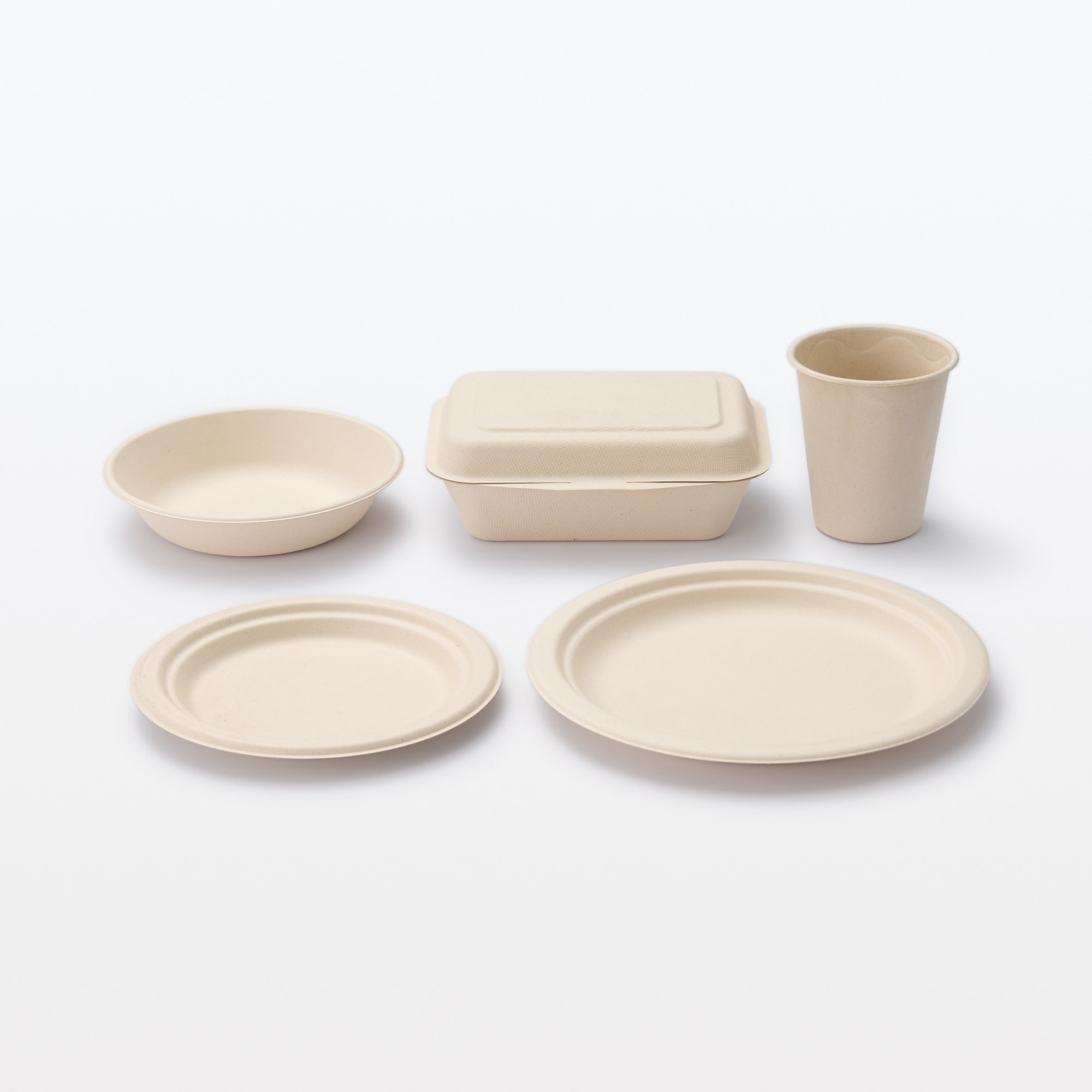 バガスと竹パルプ　フードパック