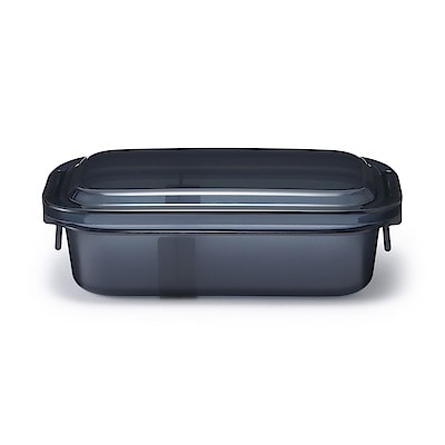 洗いやすい弁当箱　黒　約５００ｍｌ／約６７０ｍｌ