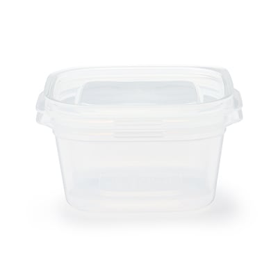 蓋をしたままレンジで使えるフードコンテナ　正方形６３０ｍＬ　２個入り