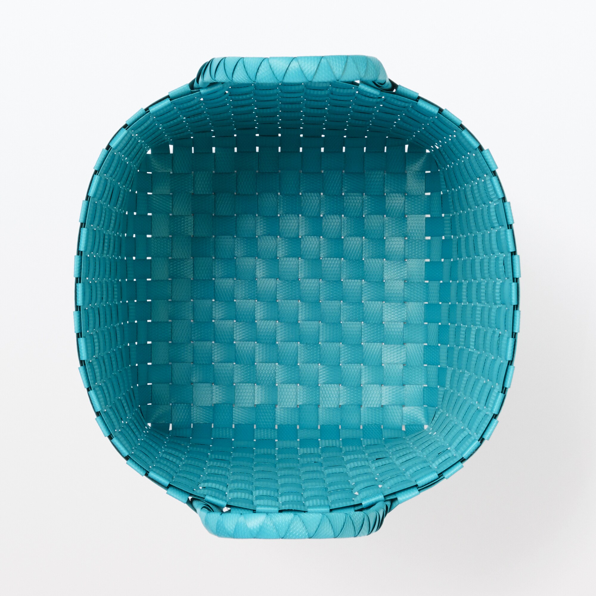 ポリプロピレン 梱包用バンド 手編みバスケット 小 ブルー | 無印良品