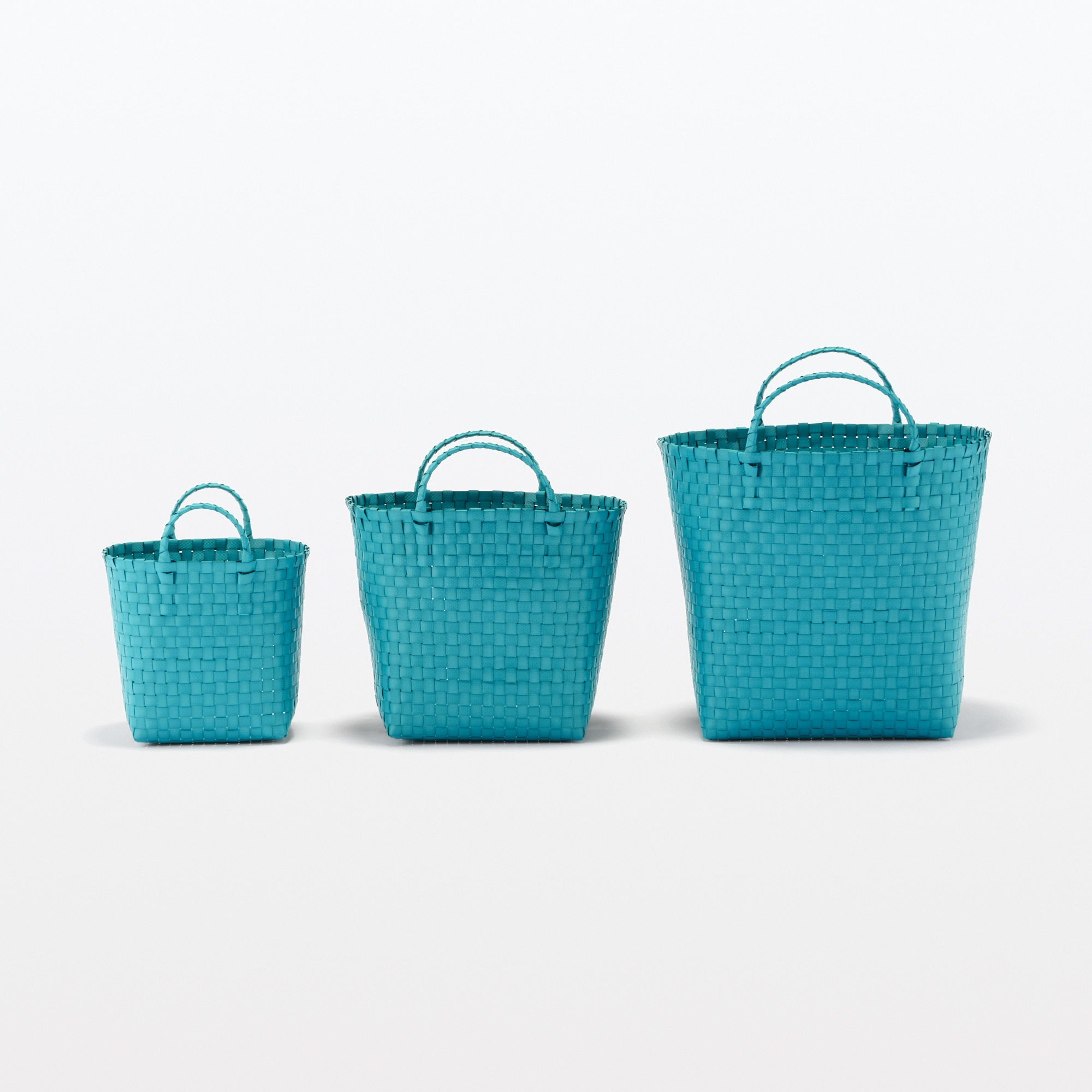 無印良品MUJI バスケットセット スチールユニットシェルフ帆布バスケットセット・幅56cm