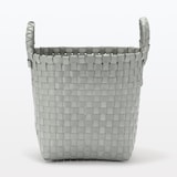 ポリプロピレン　梱包用バンド　手編みバスケット　小　グレー