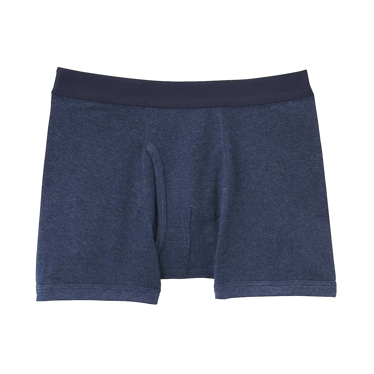 インド綿 フライス編み前開きボクサーパンツ 紳士ｌ ネイビー えらべるトランクス ボクサー 紳士 メンズ 通販 無印良品