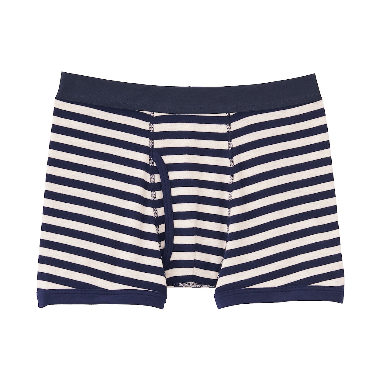 インド綿 フライス編み前開きボクサーパンツ 紳士ｍ ダークネイビー 柄 えらべるトランクス ボクサー 紳士 メンズ 通販 無印良品