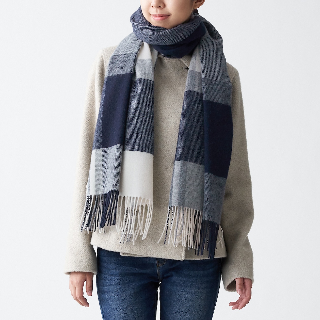 税込 無印良品 MUJI 大判ストール マフラー opri.sg