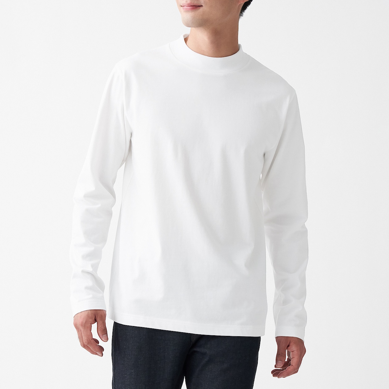インド綿天竺編みハイネック長袖tシャツ 紳士xs 白 tシャツ カットソー 長袖 紳士 メンズ 通販 無印良品 インド綿天竺編みハイネック長袖tシャツ 紳士xs 白 tシャツ カットソー 長袖 紳士 メンズ 通販 無印良品