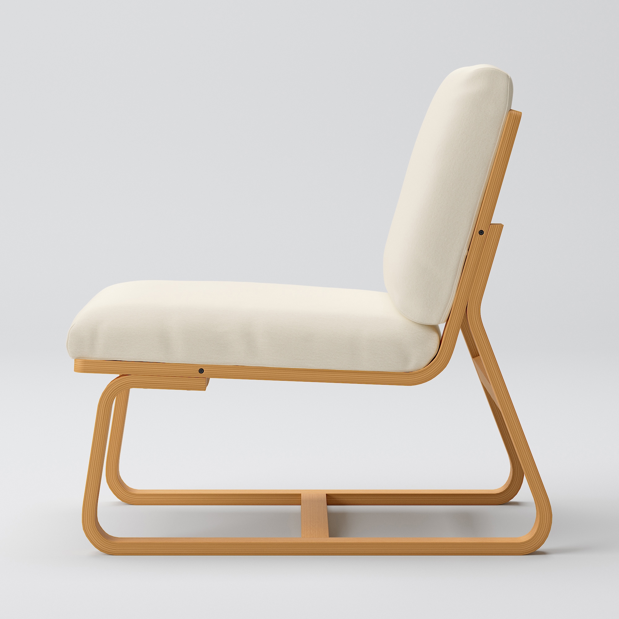 リビングでもダイニングでもつかえる　洗いざらしの綿帆布カバー