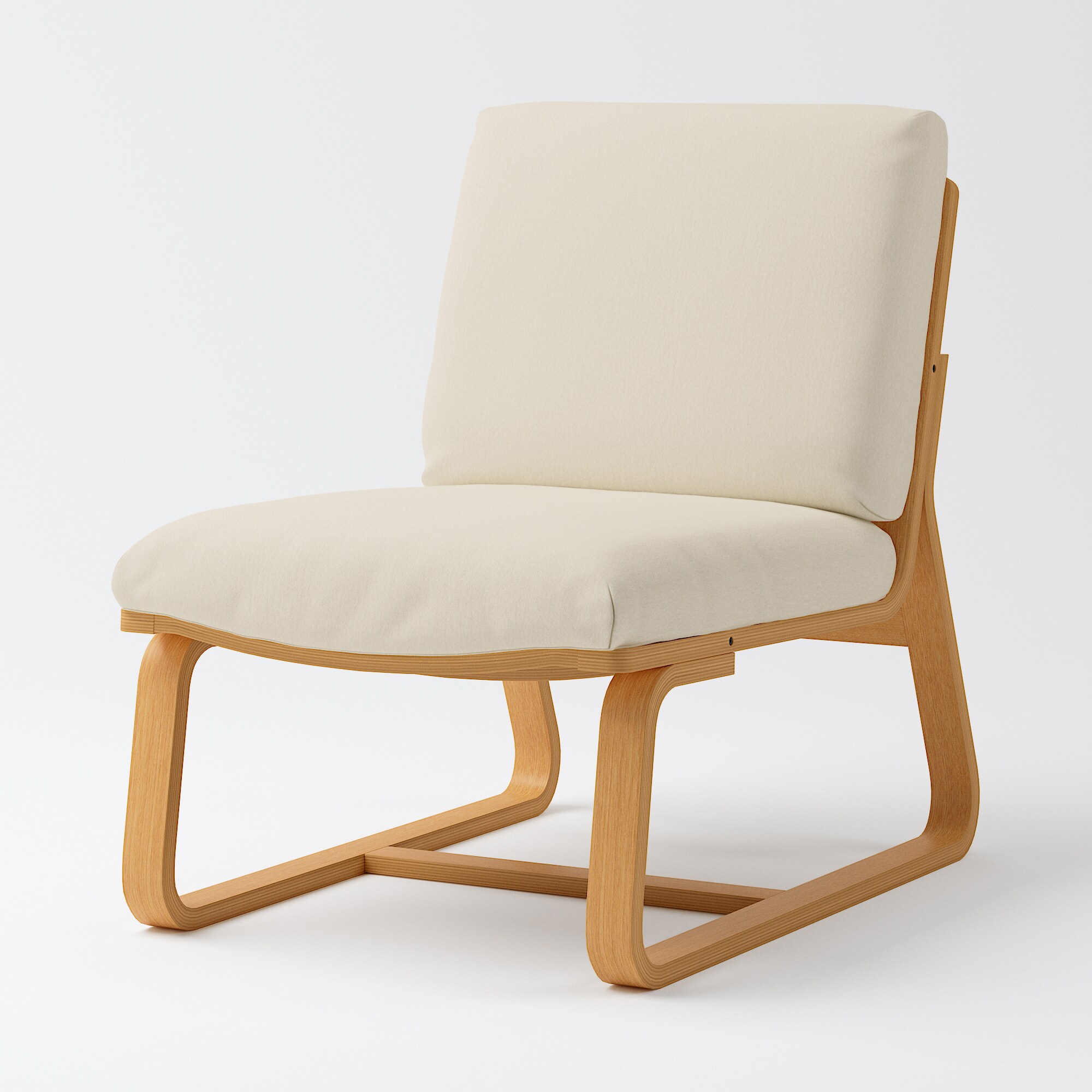 リビングでもダイニングでもつかえる　洗いざらしの綿帆布カバー