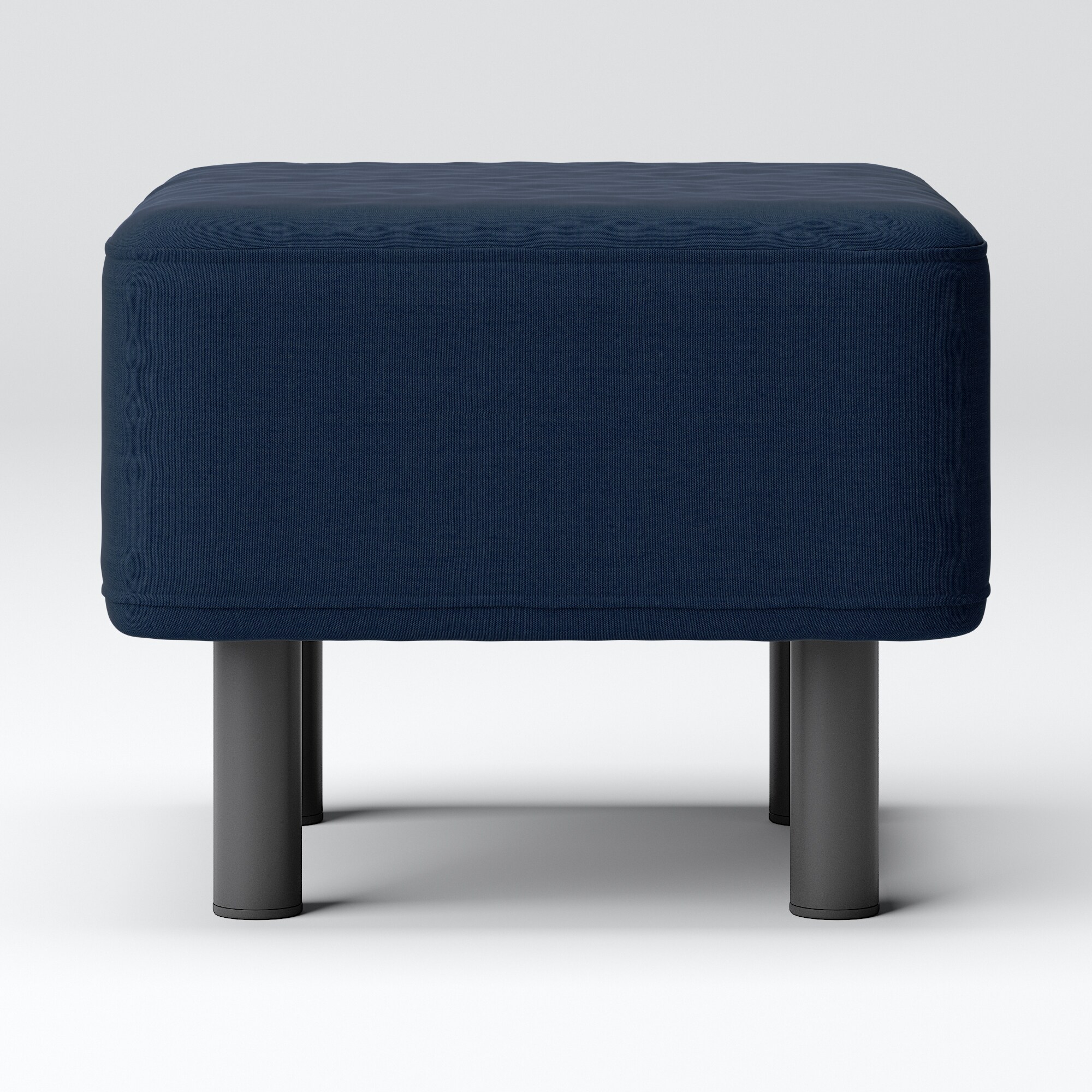 ECC2 MUJI 無印良品 ソファベンチ用オットマン ブルー系 カバーリング ソファベンチ 再生ポリエステル使い平織カバー | 無印良品