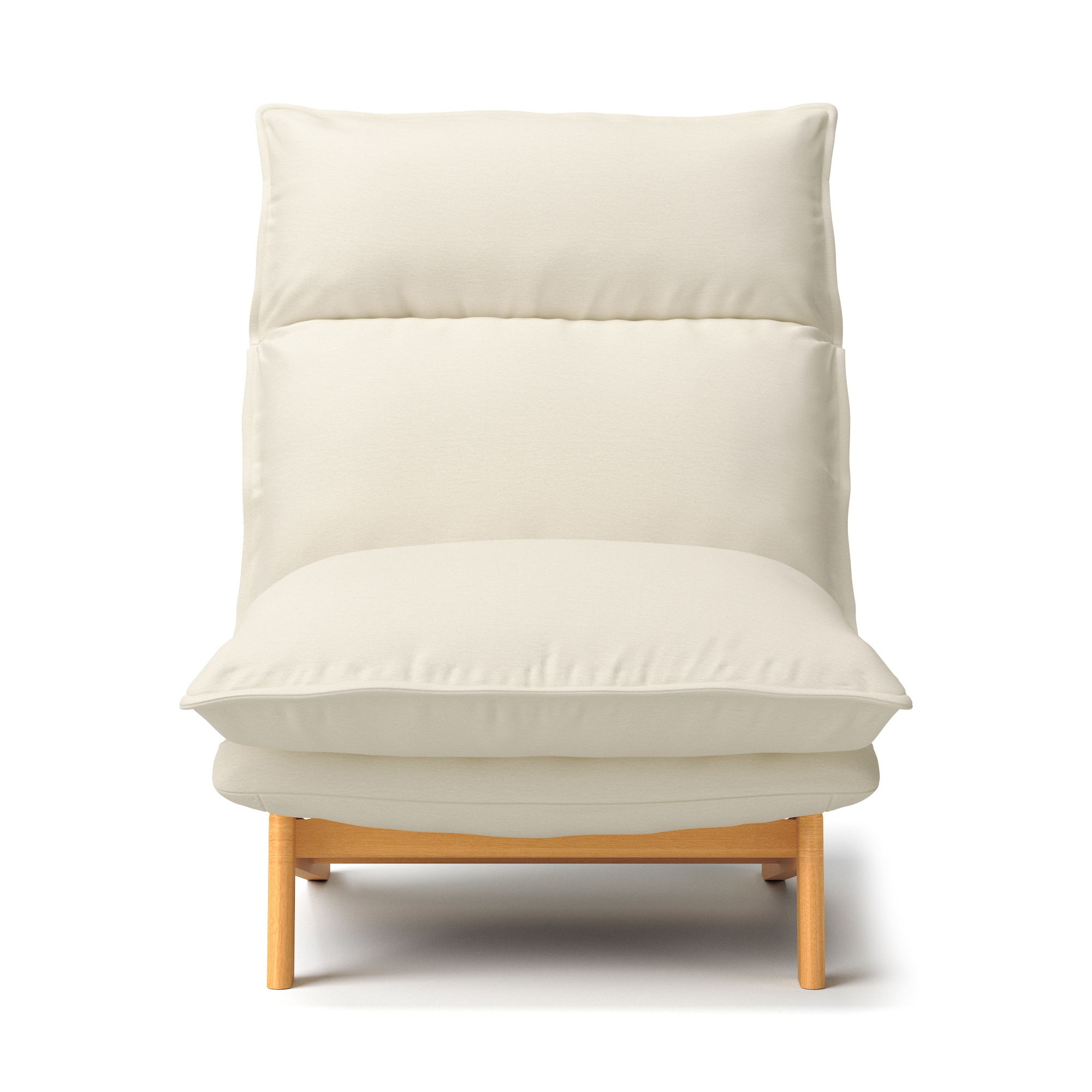 ハイバックリクライニングソファ　洗いざらしの綿帆布カバー