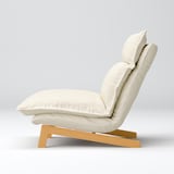 ハイバックリクライニングソファ　洗いざらしの綿帆布カバー