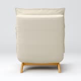 ハイバックリクライニングソファ　洗いざらしの綿帆布カバー