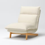 ハイバックリクライニングソファ　洗いざらしの綿帆布カバー