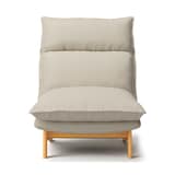 ハイバックリクライニングソファ　洗いざらしの綿帆布カバー