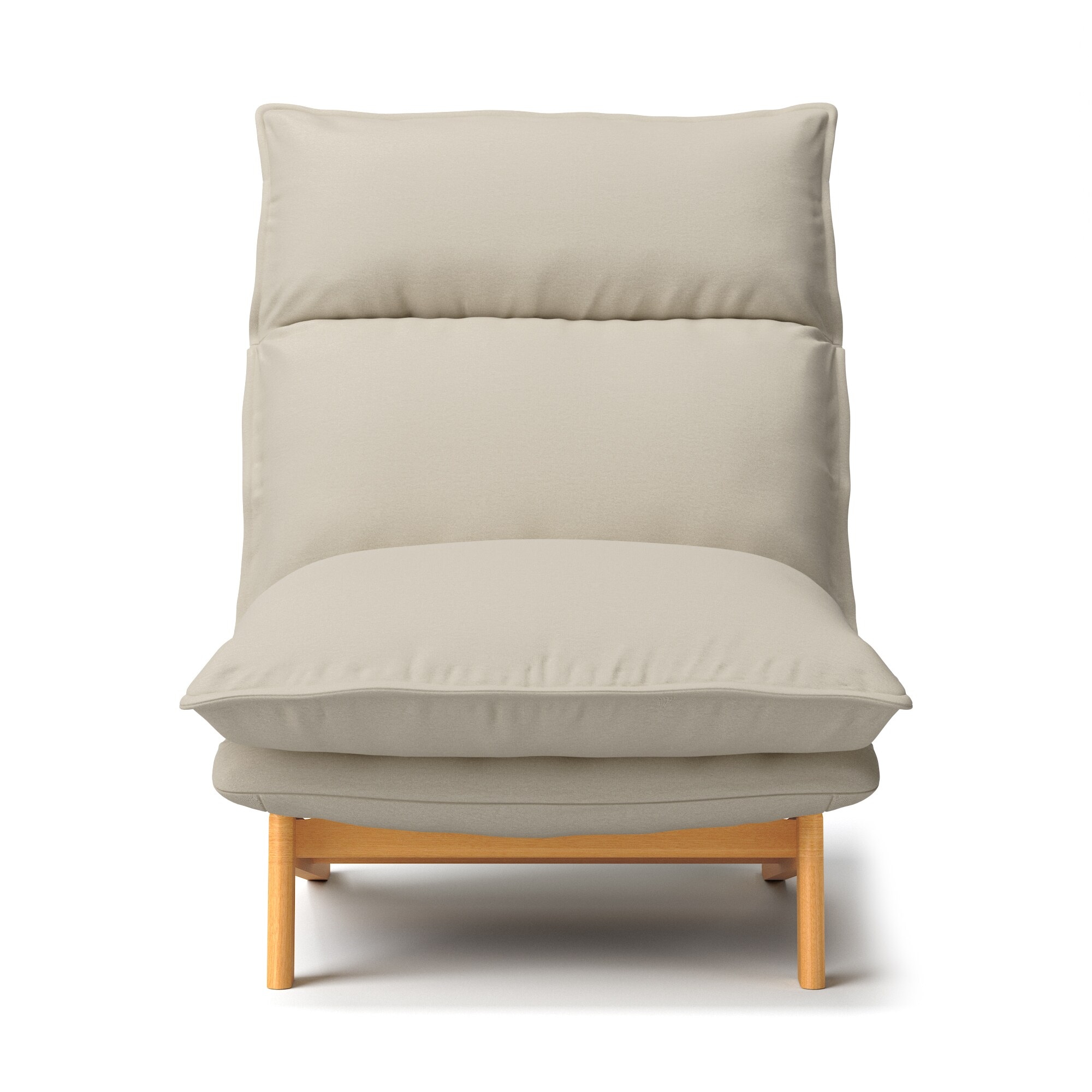 ハイバックリクライニングソファ　洗いざらしの綿帆布カバー