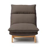 ハイバックリクライニングソファ　洗いざらしの綿帆布カバー