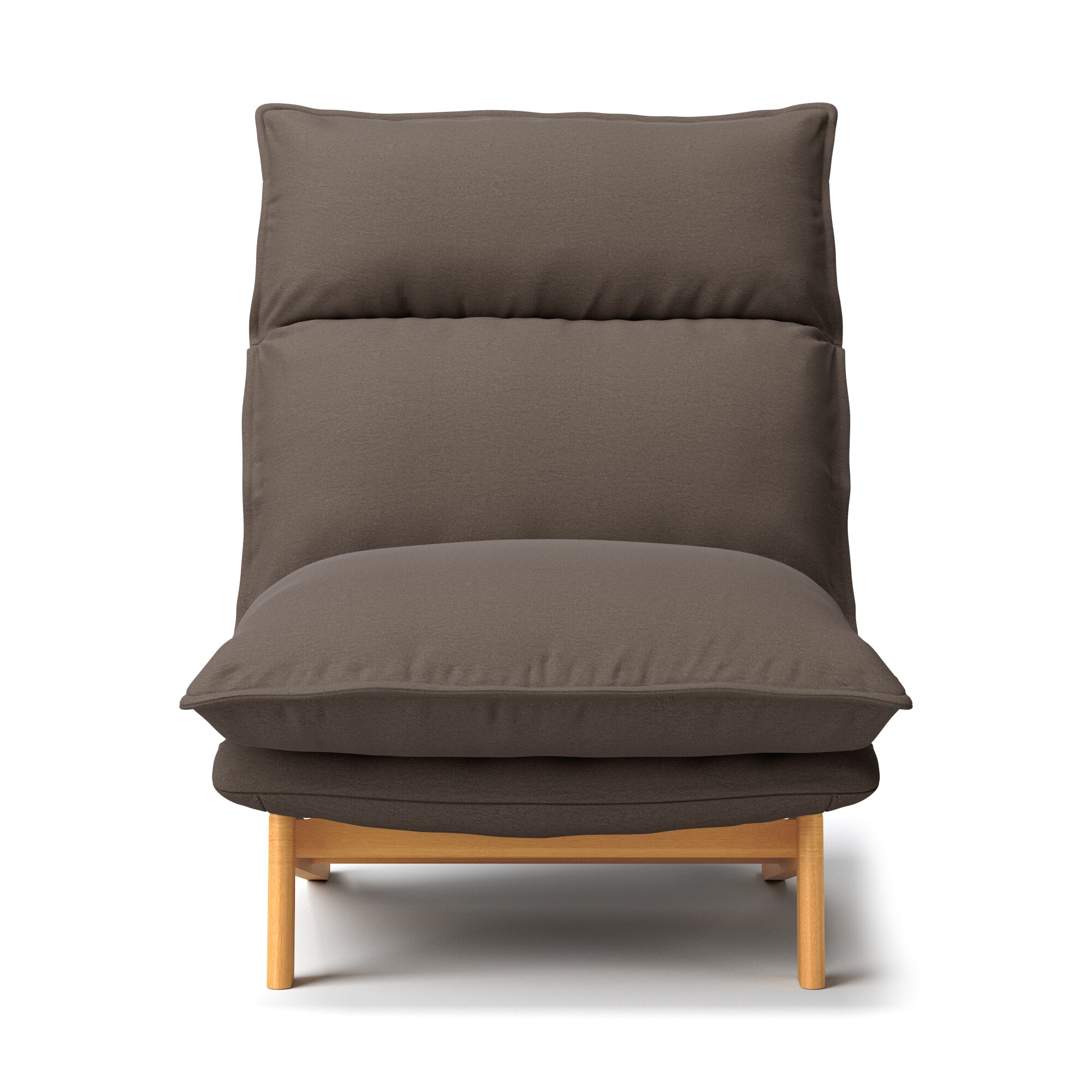 ハイバックリクライニングソファ　洗いざらしの綿帆布カバー