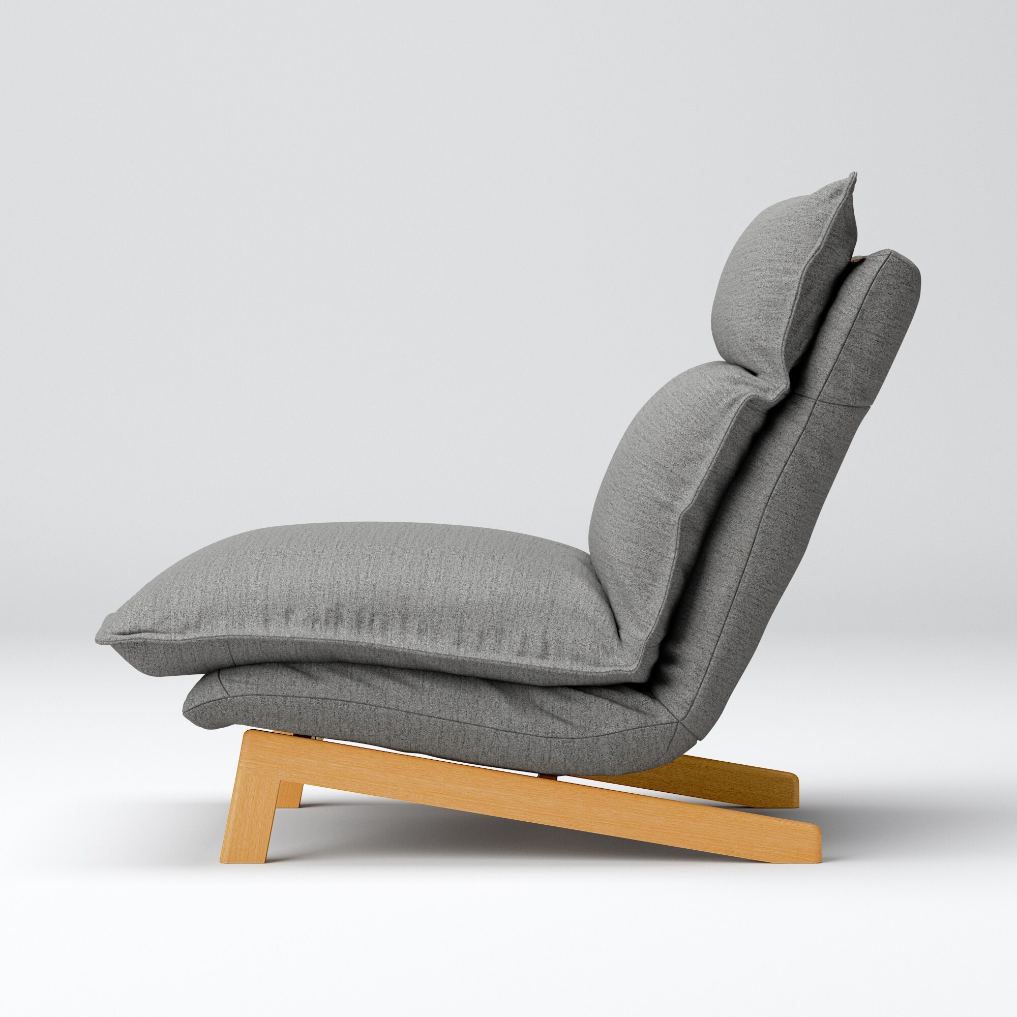 ハイバックリクライニングソファ　綿帆布カバー