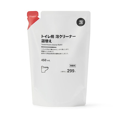 トイレ用　泡クリーナー　詰替え　４５０ｍＬ