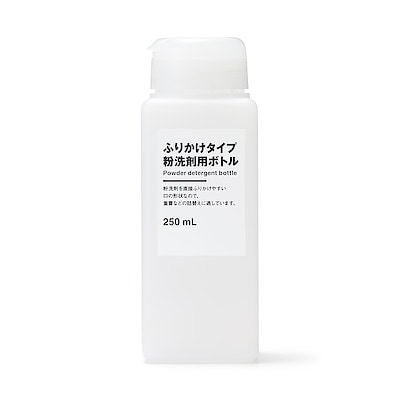 【詰替用ボトル】ふりかけタイプ粉洗剤用ボトル　２５０ｍＬ