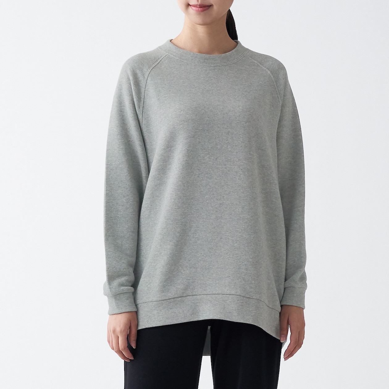 ストレッチ裏毛 オーバーサイズプルオーバー 婦人ｓ ｍ ミディアムグレー ルームウェア ホームウェア 婦人 レディース 通販 無印良品