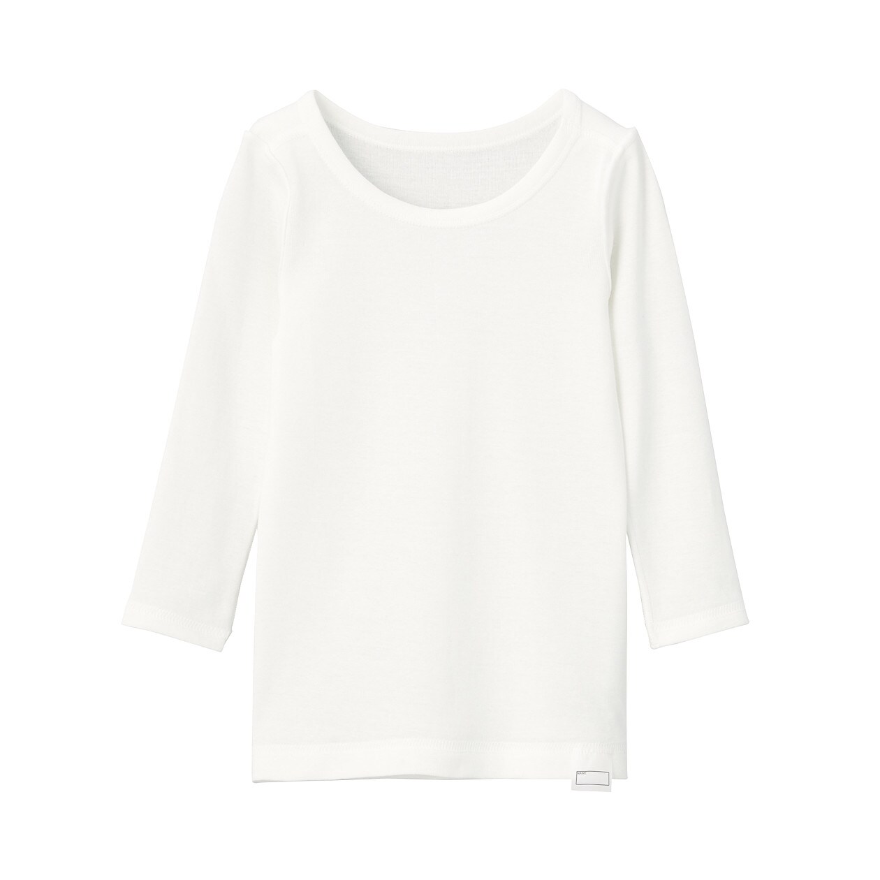 綿であったか 長袖ｔシャツ ベビー ベビー８０ オフ白 こども服 ベビー服 綿であったかインナー 80 100 通販 無印良品