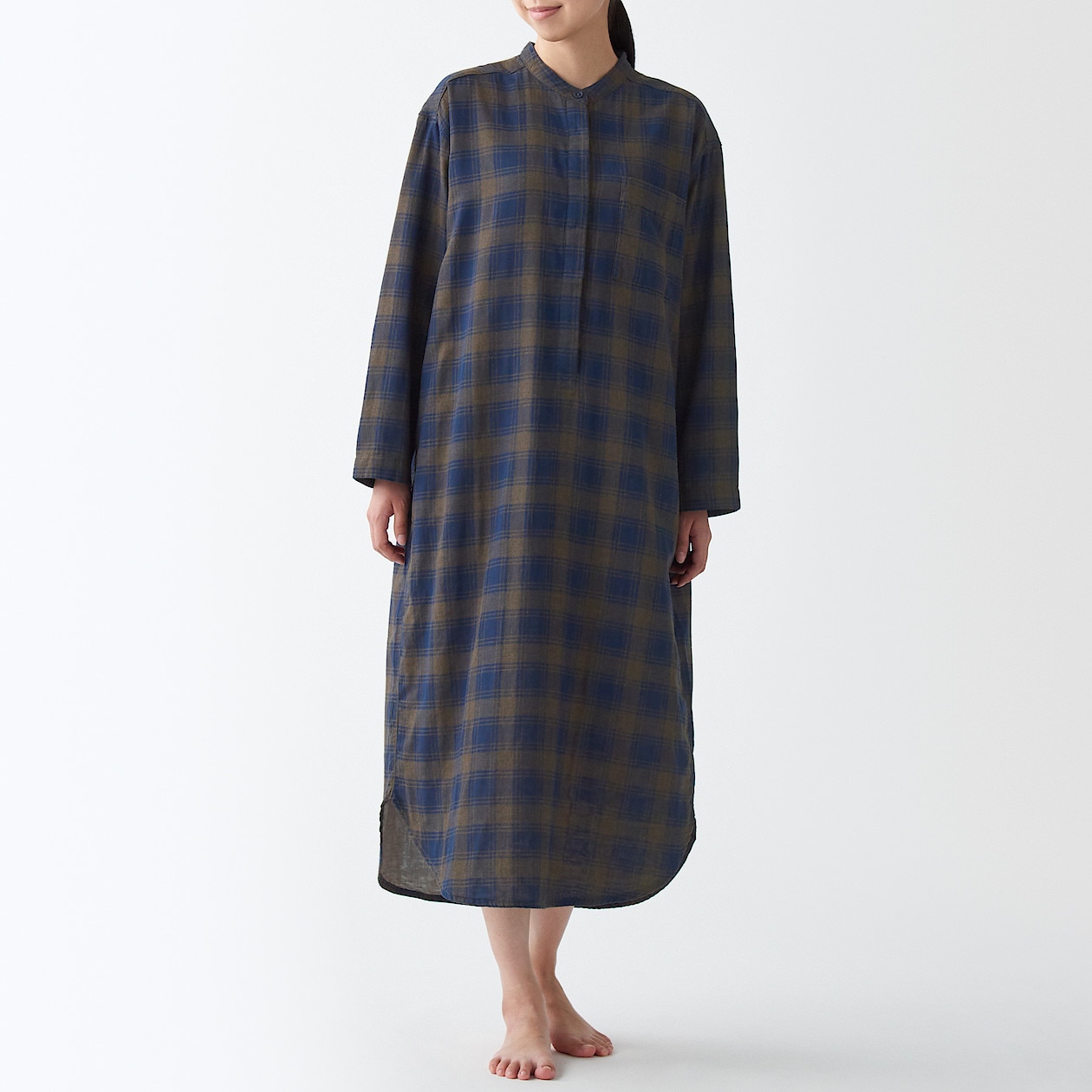 インド綿 二重ガーゼクルタ 婦人l xl ブラウン 柄 パジャマ 婦人 レディース 通販 無印良品 インド綿 二重ガーゼクルタ 婦人l xl ブラウン 柄 パジャマ 婦人 レディース 通販 無印良品