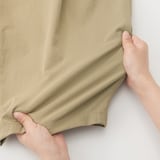撥水ストレッチチノタックワイドパンツ