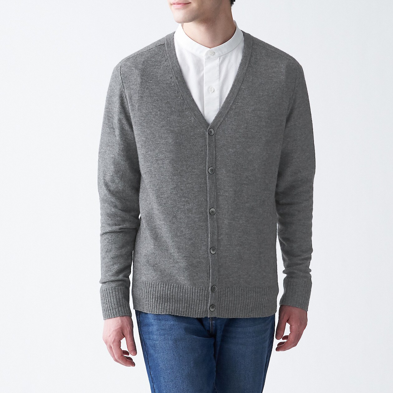 ヤク混ウールカーディガン 欧米サイズ 紳士ｓ グレー 海外サイズ 紳士 メンズ 通販 無印良品