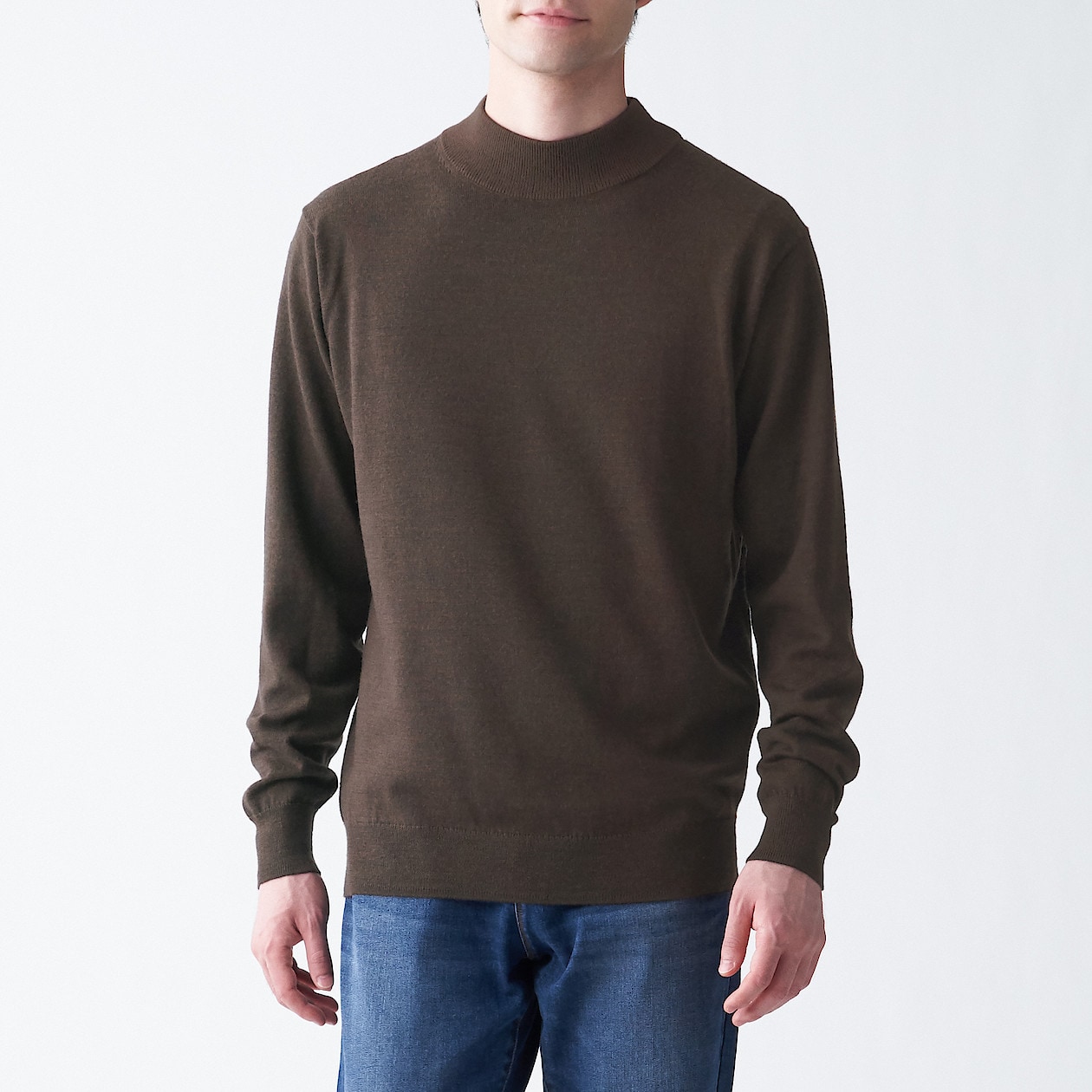 メリノウール洗えるハイネックセーター 紳士ｓ ブラウン セーター ニット 紳士 メンズ 通販 無印良品