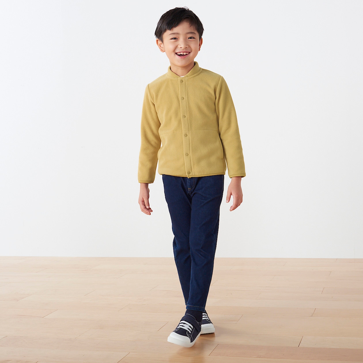 フリースブルゾン キッズ キッズ150 マスタード キッズトップス 通販 無印良品 フリースブルゾン キッズ キッズ150 マスタード キッズトップス 通販 無印良品