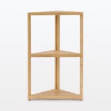 竹材　コーナーラック３段